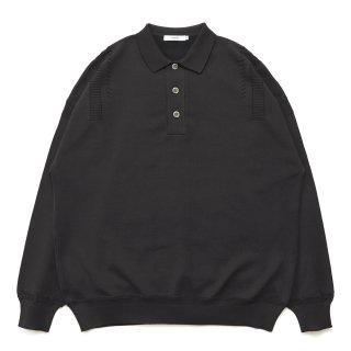 Yonaga Knit Polo / DARK-BROWN