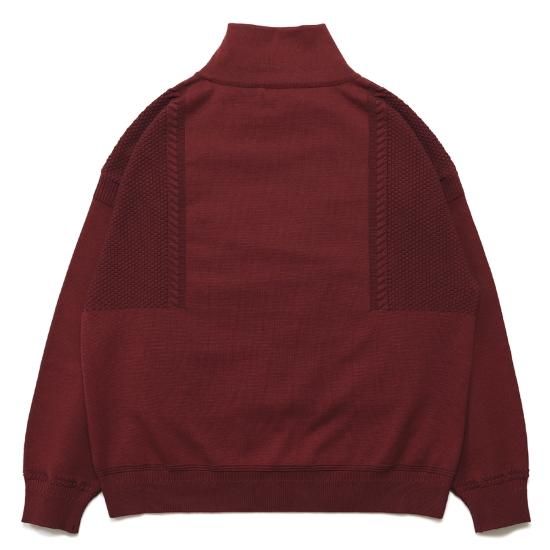Suikyo Half Zip Knit / PEARL-GRAY - YASHIKI