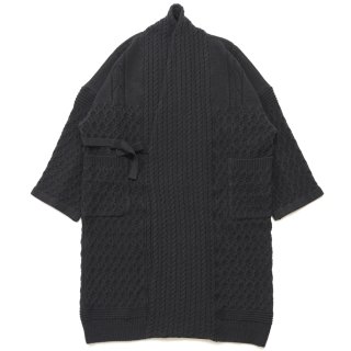Ginrei Knit Coat / BLACK