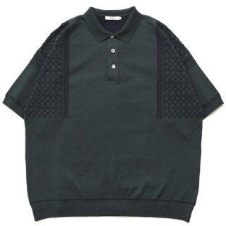 Hazakura Knit Polo / GREEN