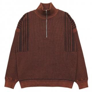 Fuyushigure Half Zip Knit / ORANGE