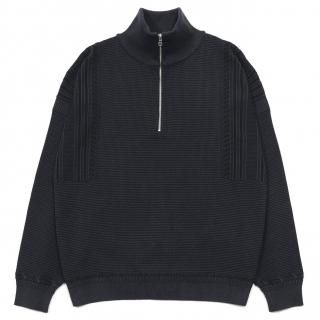 <img class='new_mark_img1' src='https://img.shop-pro.jp/img/new/icons50.gif' style='border:none;display:inline;margin:0px;padding:0px;width:auto;' />Fuyushigure Half Zip Knit / DARK-NAVY