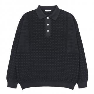 Rikka Knit Polo / DARK-NAVY