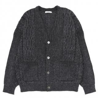 Sekkei mohair Cardigan / BLACK
