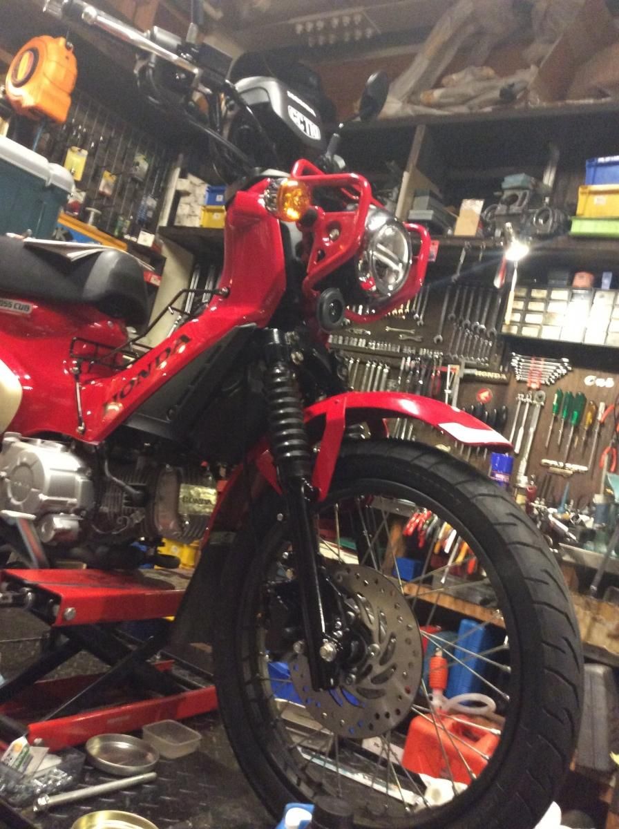 ディスクブレーキコンバーションキットクロスカブ110 Ja45 Ja10 崎田二輪通販 スーパーカブ C100 行灯 6v カモメ C125