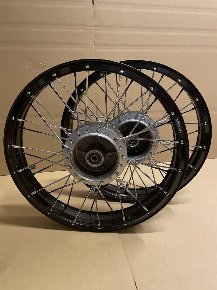 チューブレススポークホイール セットja44 08 崎田二輪通販 スーパーカブ C100 行灯 6v カモメ C125