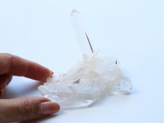 【Q199】水晶  / 世界一美しい聖地アーカンソーの原石クラスター