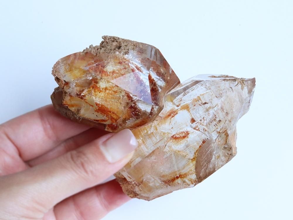 おひつじ座　牡羊座　天然石　エレスチャル　原石　ヒマラヤ水晶　ヒマラヤ産　虹あり おひつじ座 牡羊座 天然石 エレスチャル 原石 ヒマラヤ水晶