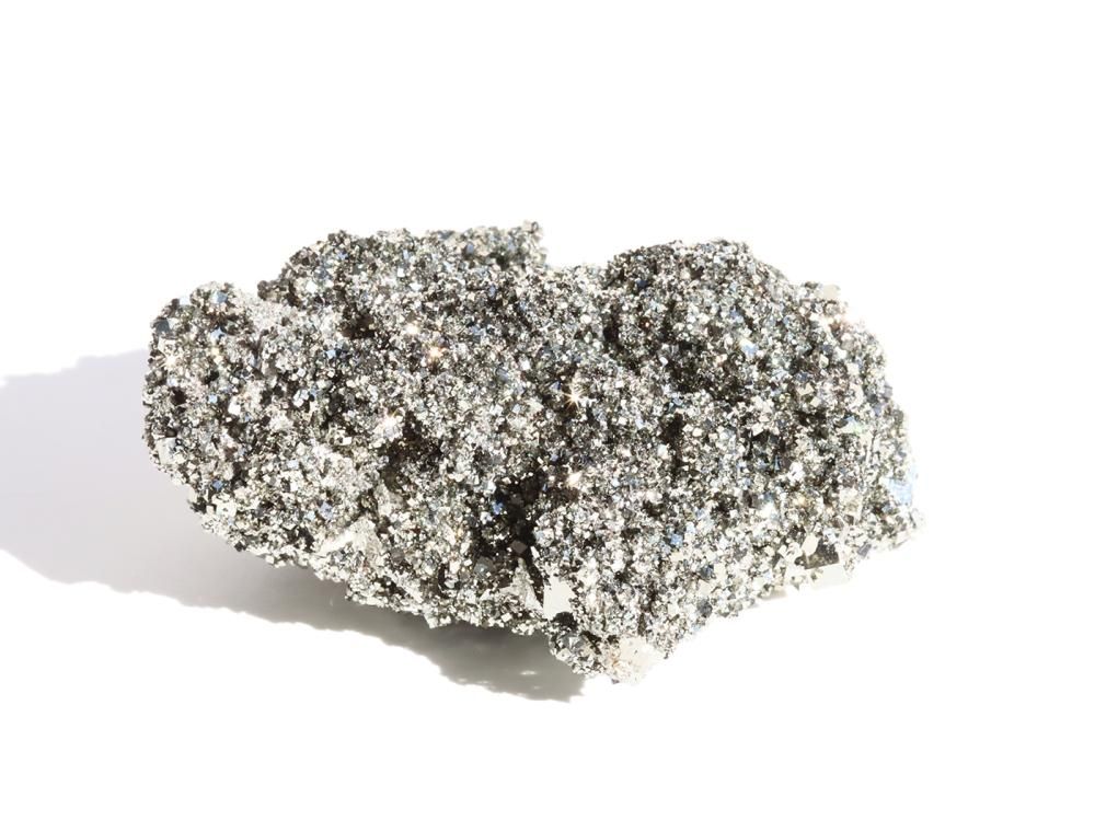 天然石 パイライト カービング 薔薇 台座付き 約217g No.603 天然石