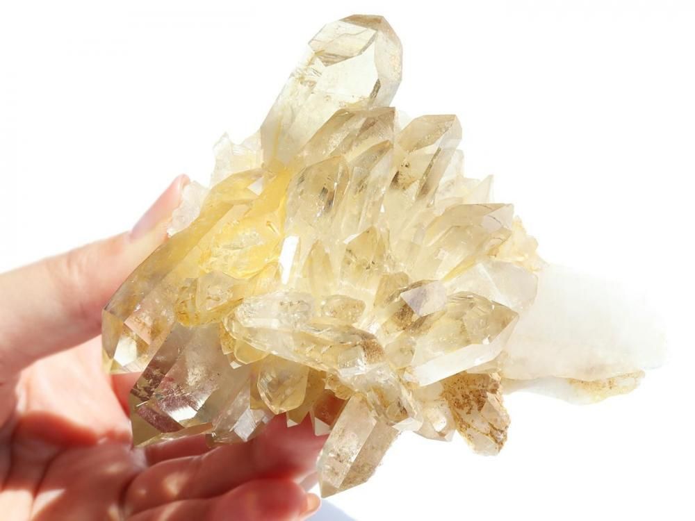 太陽のエネルギーで運を上げる/ヒマラヤ水晶・シトリン/パワーストーンブレ/天然石 ☆]完全限定品ブレス【聖なる陽光Ver.2】（ヒマラヤ産シトリン