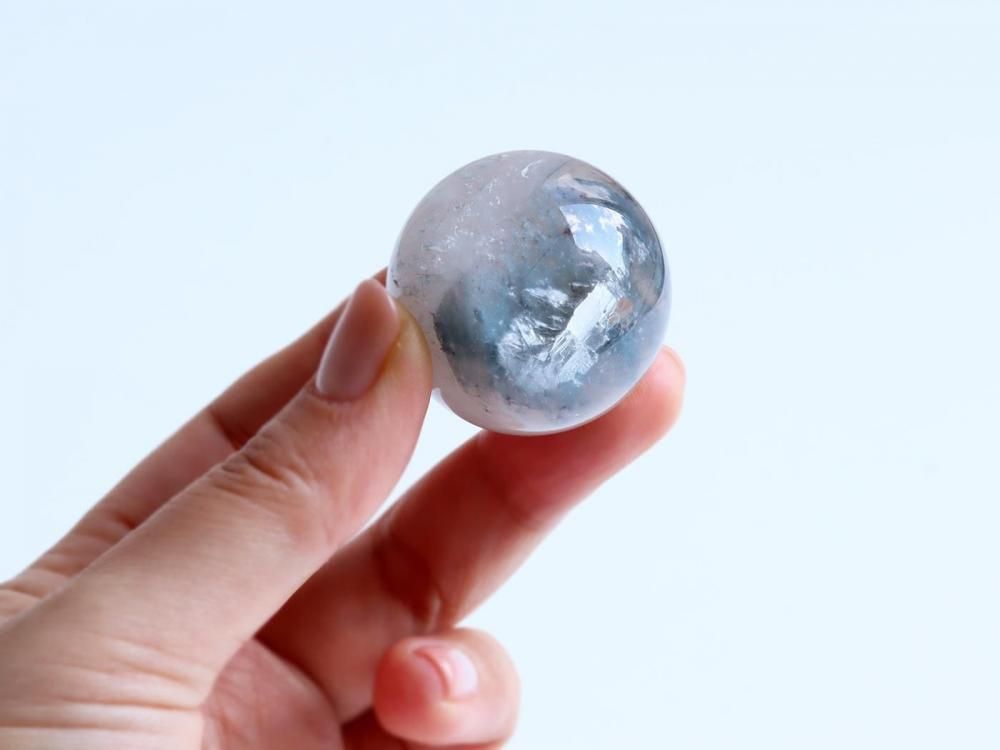 BQ18】ブルークォーツ / 希少なブルーザギマウンテンクォーツ