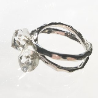 天然石アクセサリー　指輪　　ハーキマーダイアモンド　＃１０