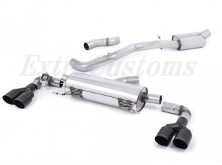 MILLTEK 㥿Хåȥƥ ǥ  S1 2.0 TFSi Quattro 2014 on  Resonated Quad Black & Polish Round