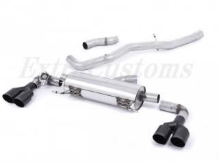MILLTEK  㥿Хåȥƥ,ǥ S1,2.0,TFSi Quattro 2014~ Non Resonated Quad Black&Polish GT90 Round