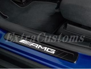 メルセデスベンツ 純正品 x254 / c254 GLC AMG イルミネーションドアスカッフプレートカバー ブラック