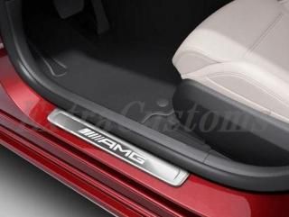 メルセデスベンツ 純正品 Sクラスリア交換可能なAMGステンレス鋼カバーセット 照明付きドアシルV223