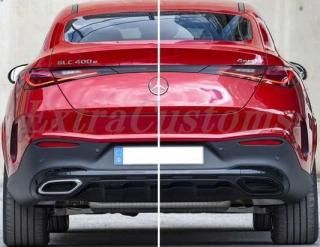 メルセデスベンツ 純正品 GLC SUV/GLC クーペ エキゾースト チップ ナイト パッケージ 光沢のあるブラック C/X254