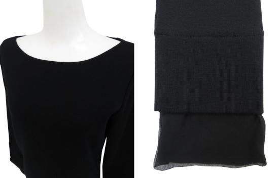 FOXEY シフォンスリーブニット \"Chiffon Shade\" FOXEY シフォンスリーブニット 