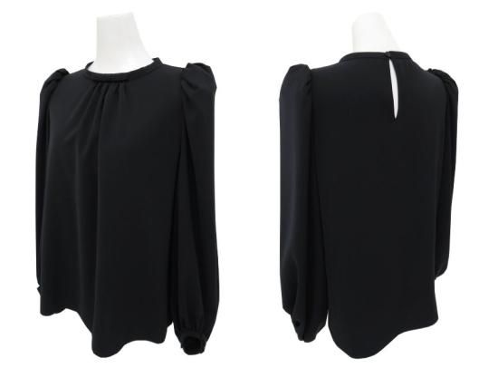 未使用 DAISY LIN ブラウス オードリーリボン 06808 ブラック