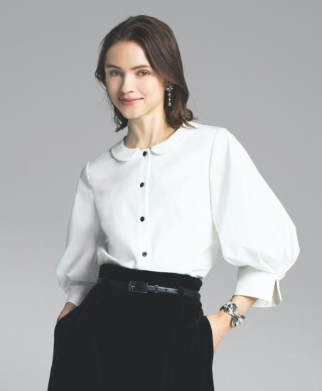 円高還元 デイジーリン新品ブラウス Lady D（White）42 トップス