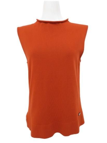 ＦＯＸＥＹ/ＤＡＩＳＹ ＬＩＮ　ニットトップ スタイリストラブ　06292　テラコッタ系　40　'21年　中古 FOXEY/DAISY LIN ニットトップ スタイリストラブ