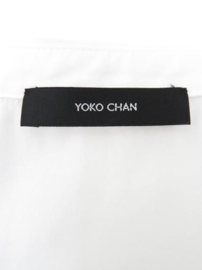 yoko chan ロゴ刺繍 ポイントカラーシャツブラウス BLOUSE – YOKO CHAN