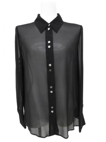 ＦＯＸＥＹ ＢＯＵＴＩＱＵＥ　ブラウス ブラックスワン　40836　ブラック　40　'20年　新品同様【中古】 FOXEY BOUTIQUE ブラウス ブラックスワン 40836