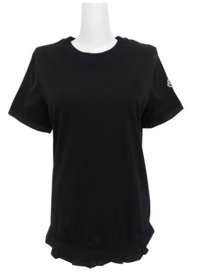 未使用に近い・２４年式★モンクレール　MAGLIA MANICA Tシャツ　XS MONCLER Tシャツ MAGLIA MANICA CORTA ブラック XS '24年