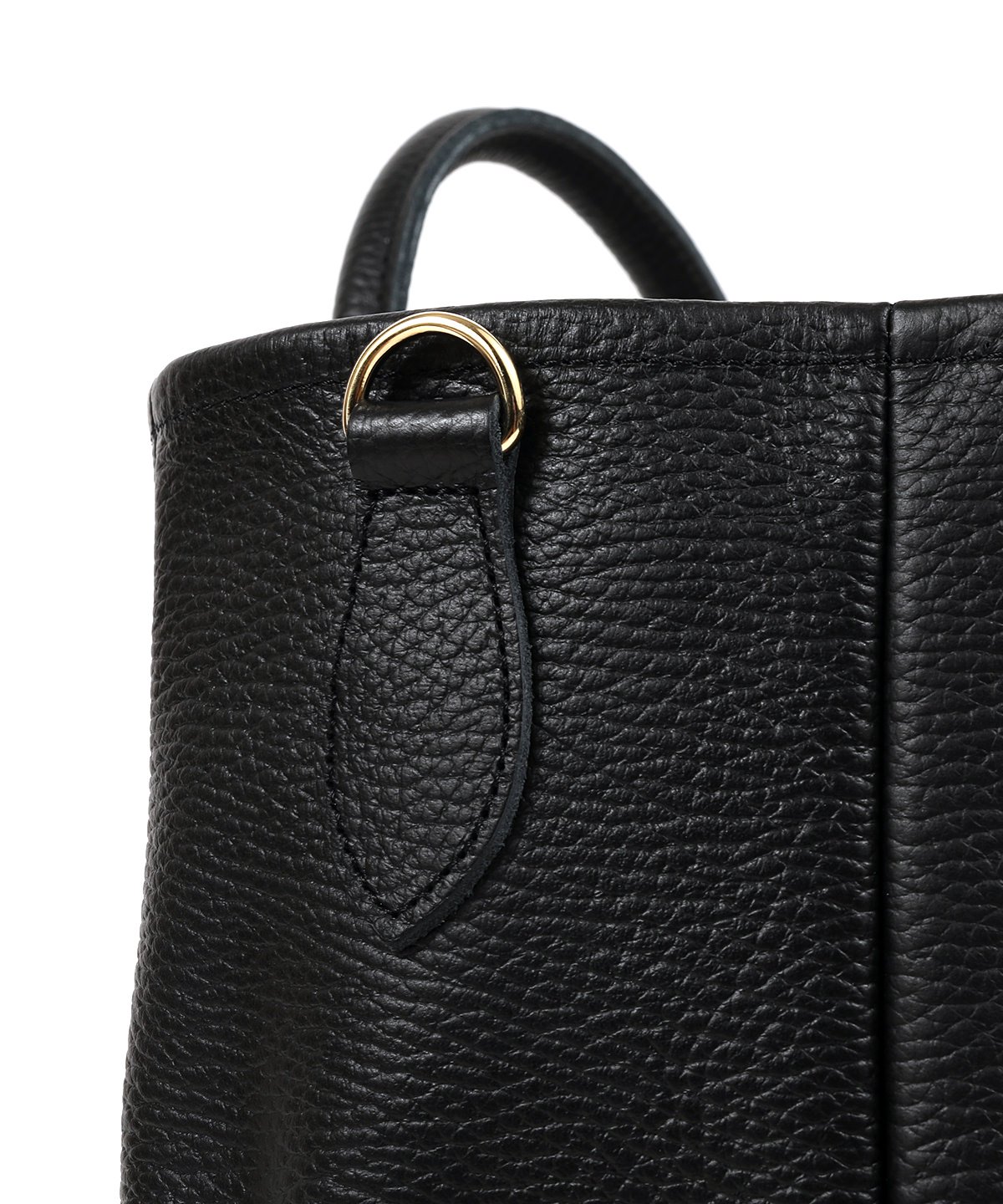 EMBOSSED LEATHER D TOTE M  