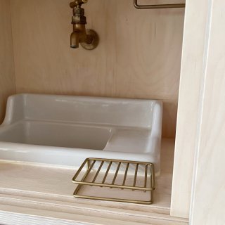 <img class='new_mark_img1' src='https://img.shop-pro.jp/img/new/icons14.gif' style='border:none;display:inline;margin:0px;padding:0px;width:auto;' />fog linen work - Brass Soap Dish