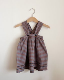 <img class='new_mark_img1' src='https://img.shop-pro.jp/img/new/icons20.gif' style='border:none;display:inline;margin:0px;padding:0px;width:auto;' />40%OFF CARAMEL WHITEBEAM BABY DRESS - BROWN/BLUE CHECK