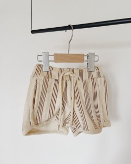<img class='new_mark_img1' src='https://img.shop-pro.jp/img/new/icons14.gif' style='border:none;display:inline;margin:0px;padding:0px;width:auto;' />Floss Pluto Terry Shorts - Latte stripe print