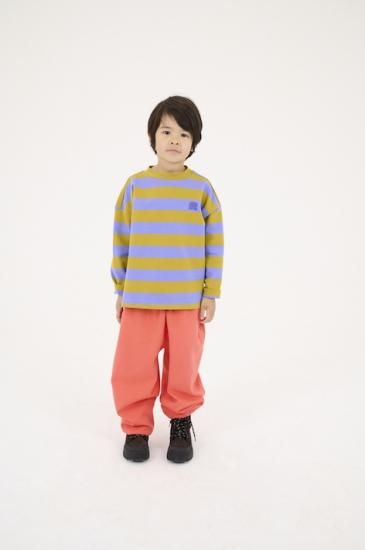 日本全国送料無料商品 特集 sweater boxy AMS Repose / LILY - stripe block storm golden ニット+セーター