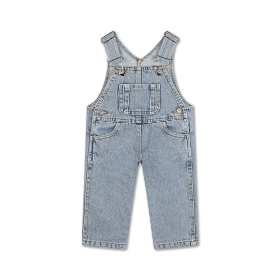 Repose AMS Minikin dungaree / mid washed blue - LILY SOURIRE