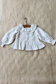 <img class='new_mark_img1' src='https://img.shop-pro.jp/img/new/icons14.gif' style='border:none;display:inline;margin:0px;padding:0px;width:auto;' />Bonjour Cotton pique blouse - Ecru