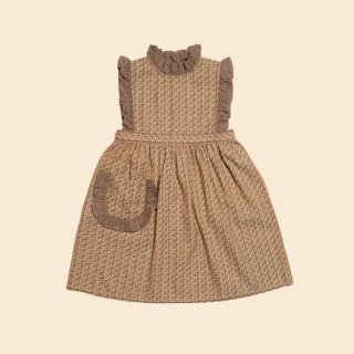 <img class='new_mark_img1' src='https://img.shop-pro.jp/img/new/icons14.gif' style='border:none;display:inline;margin:0px;padding:0px;width:auto;' />Apolina Ida Pinafore - Grid Floral Jacquard 
