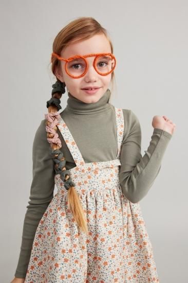 Soorploom Enola Pinafore Meadow Print 5Y