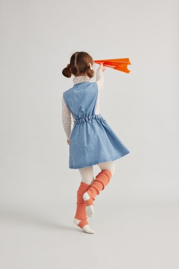 SOOR PLOOM Tippi Pinafore, Light Denim - LILY SOURIRE 子供服