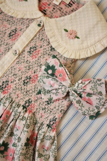Bonjour Ibiza Top with Hair Clip - Prairie in bloom print - LILY SOURIRE  子供服セレクトショップ