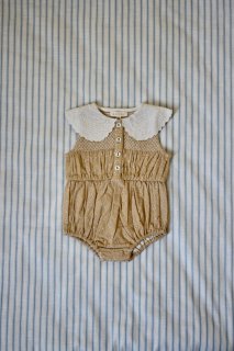 <img class='new_mark_img1' src='https://img.shop-pro.jp/img/new/icons14.gif' style='border:none;display:inline;margin:0px;padding:0px;width:auto;' />Bonjour Baby Romper - Honey broderie