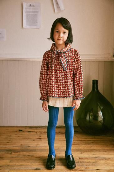 Misha and Puff Miki Top - Berry Lattice - LILY SOURIRE