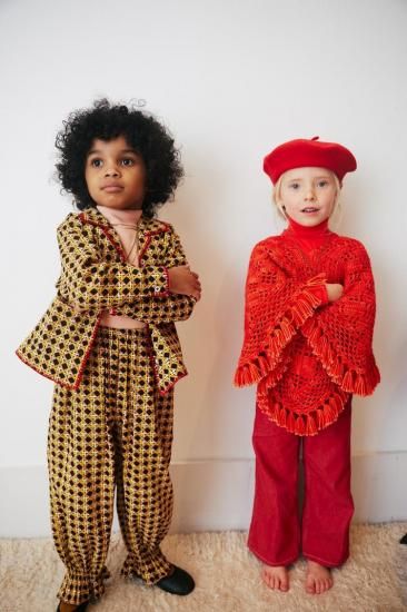 Misha and Puff Zuzu Pant - Licorice Lattice - LILY SOURIRE Misha and Puff Zuzu Pant - Licorice Lattice - LILY SOURIRE