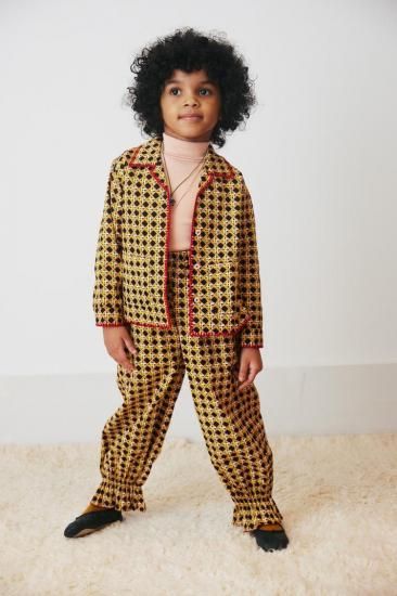 Misha and Puff Zuzu Pant - Licorice Lattice - LILY SOURIRE Misha and Puff Zuzu Pant - Licorice Lattice - LILY SOURIRE