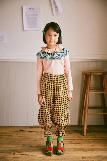 Misha and Puff Zuzu Pant - Licorice Lattice - LILY SOURIRE Misha and Puff Zuzu Pant - Licorice Lattice - LILY SOURIRE