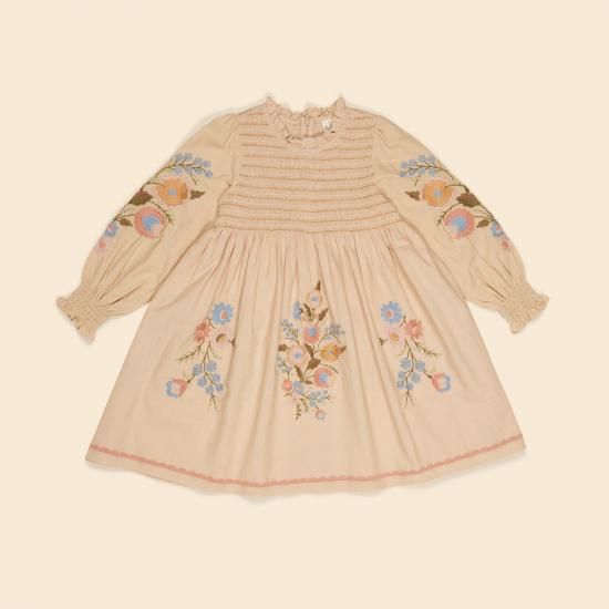 美品 apolina ロンパース3-5y apolina kids 刺繍ロンパース3-5y