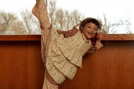 Apolina ワンピース 3-5y Apolina CREAM CAMILLE OVERDRESS 3-5Y