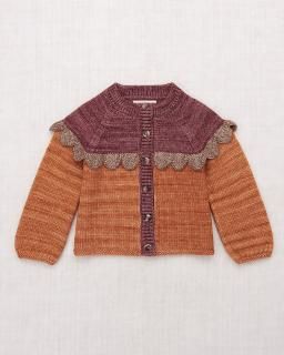 <img class='new_mark_img1' src='https://img.shop-pro.jp/img/new/icons20.gif' style='border:none;display:inline;margin:0px;padding:0px;width:auto;' />50%OFF Misha and Puff Scallop Yoke Cardigan - Rose Gold