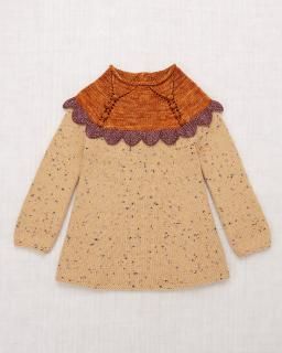 <img class='new_mark_img1' src='https://img.shop-pro.jp/img/new/icons20.gif' style='border:none;display:inline;margin:0px;padding:0px;width:auto;' />50%OFF Misha and Puff Scallop Yoke Tunic Dress - Camel Confetti