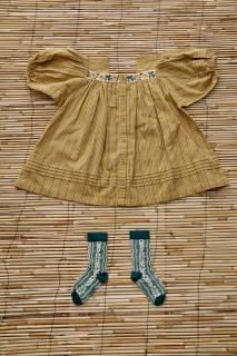 <img class='new_mark_img1' src='https://img.shop-pro.jp/img/new/icons14.gif' style='border:none;display:inline;margin:0px;padding:0px;width:auto;' />[Drop2] Bonjour Long striped blouse - Curry transat stripe