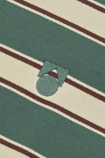 Main story Bubble Sweatshirt / Balsam Green Stripe - LILY